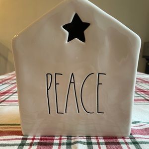 Rae Dunn Ceramic “Peace” Christmas decor